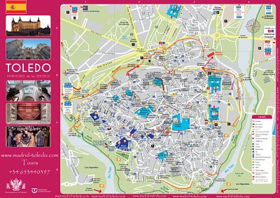 Mapa turistico de Toledo Mapa turistico de Toledo